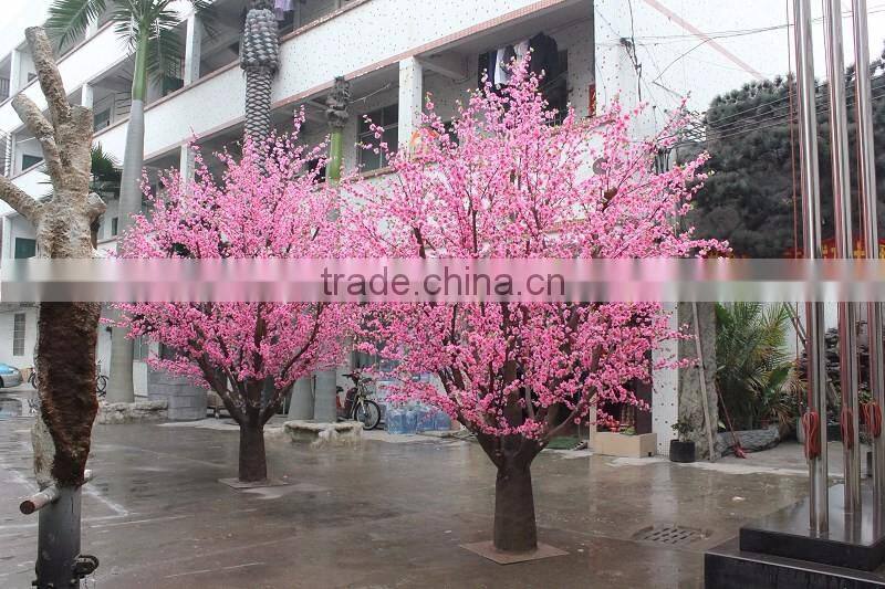 Wholesale man-made peach artificial blossom tree, artificial plant