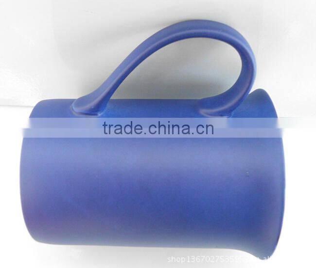 11oz Special Horn Shape Ceramic Color Changing Mug with Custom Design/Ceramic Magic Coffee Mug