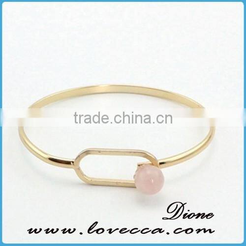 turquoise fashion white and green color alloy cuff wire bangle