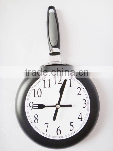innovate Most Popular Metal Skillet Frying Pan Kitchen Clock wall clock
