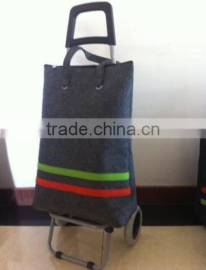 Portable Folding Shopping Trolley Bag with Wheels