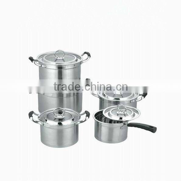 Stainless steel cookeware milk pot with single handle