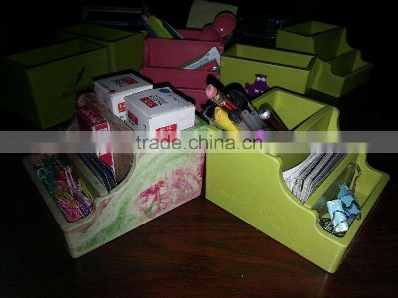 2015 new plant fiber pen box + business card box