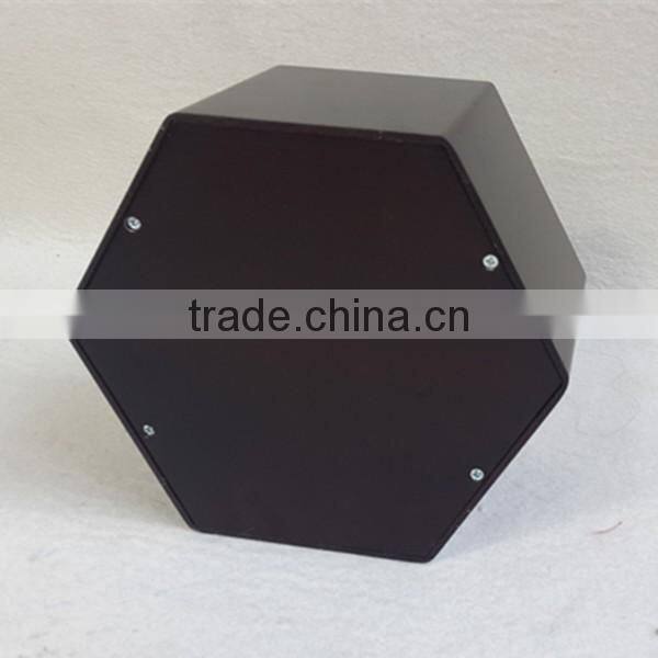 Hexagon wood paw print pet urns