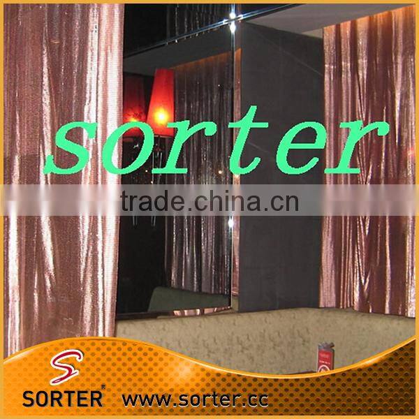 decorative pink metal sequin cloth wedding backdrops