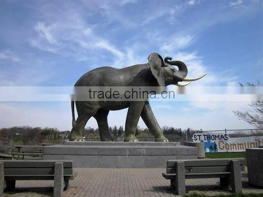 large outdoor copper sculptures metal craft life size elephant statues