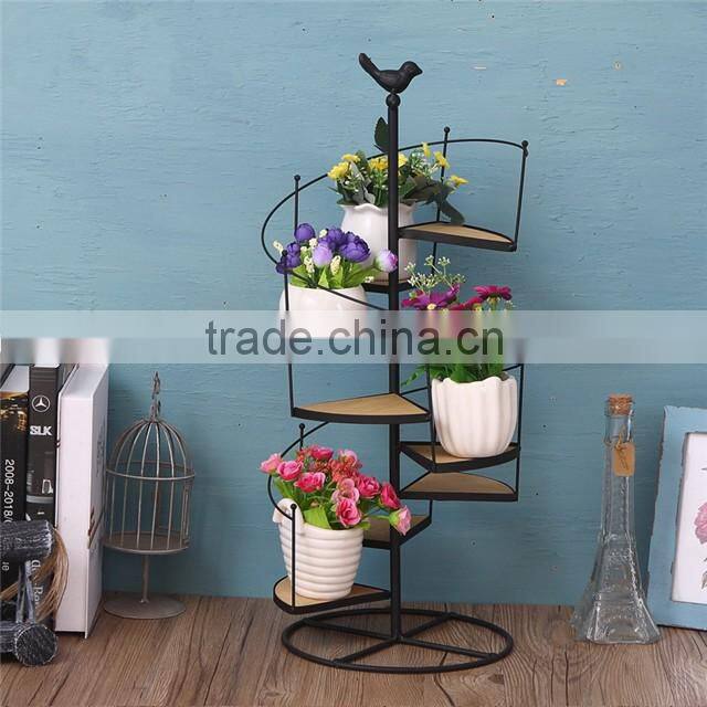 2016 custom simple style iron decoration flower display stand