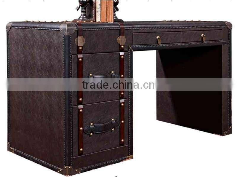 BISINI Furniture New design Leather Office Desk, Study Room Desk, Office Table Furniture (BF08-0247)