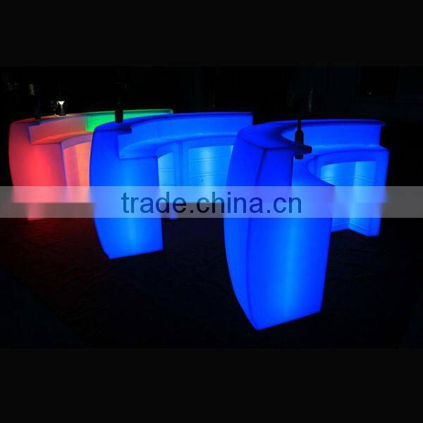 bar counter led light/disco bar chair/led round bar counter