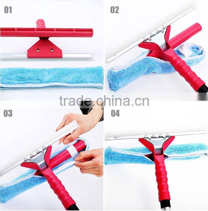 telescopic window cleaner, flexible car silicone drying blades, window squeegee