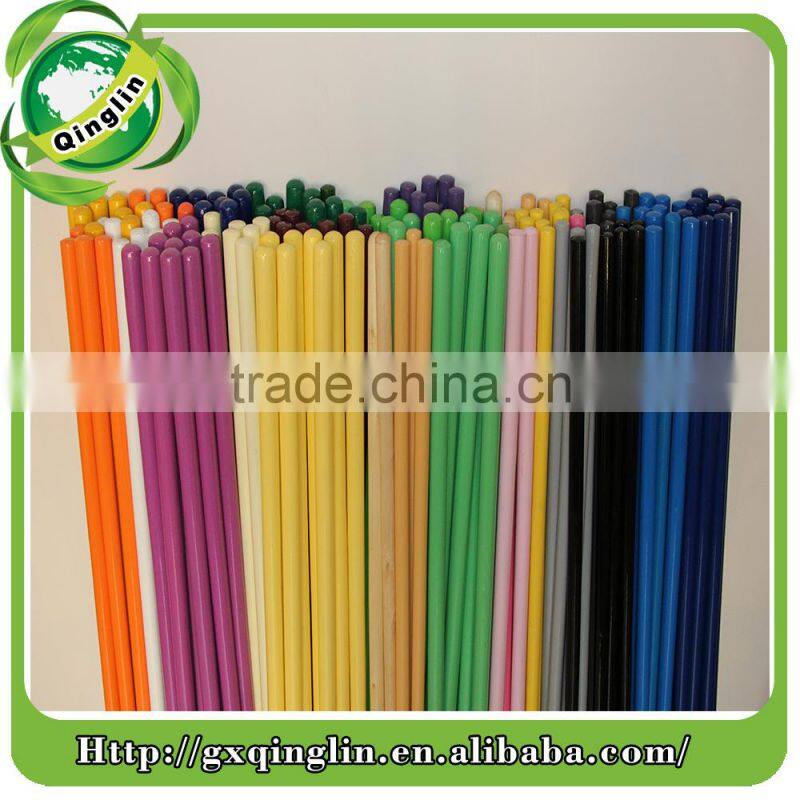 smooth varnishing wooden broom handles/painted wooden broom stick