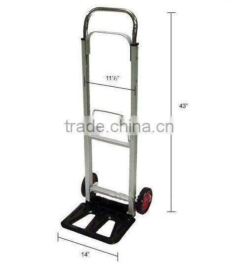 Folding aluminum hand trolley two wheels HT1105