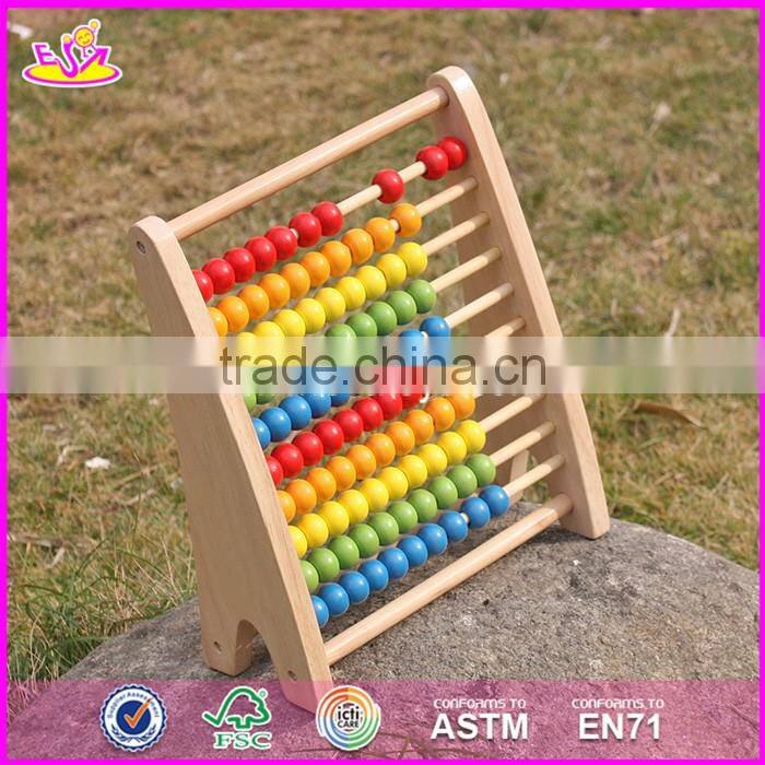 2017 New design children educational abacus wooden counting toy W12A029