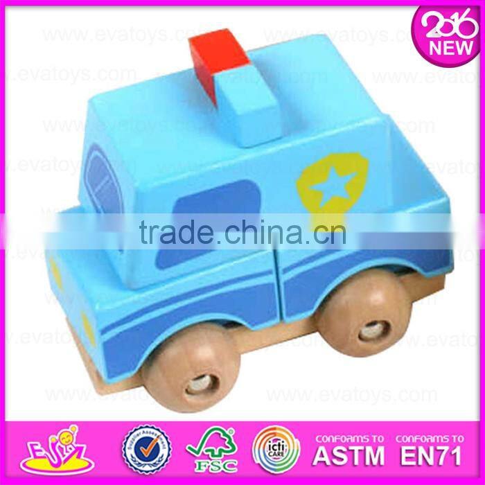 2017 Best design kids funny wooden classic car toy for sale W04A240