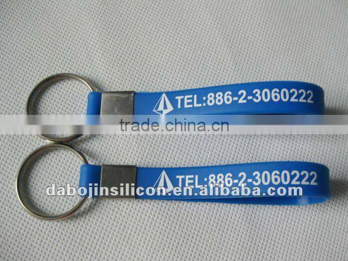 silicone mobile phone keychain