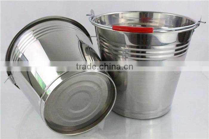 Factory wholesale 22cm 5L stainless steel food serving bucket