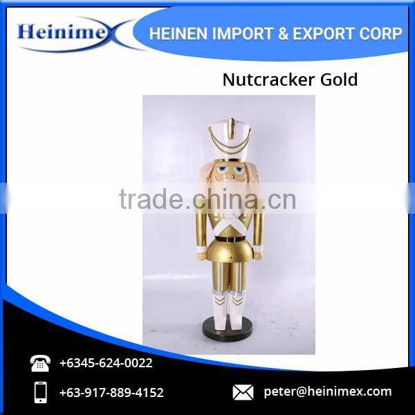 Decorative Nutcracker Gold Statue - Perfect Gift Option