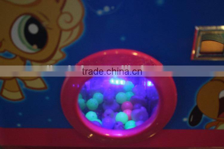 2014 New Hot Sale Rainbow Paradise Coin Operated Kids Toy Claw Crane Game Machine