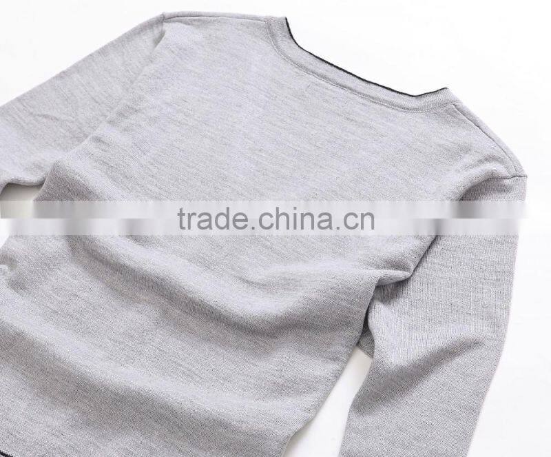 Men's fine cardigan grey kintwear