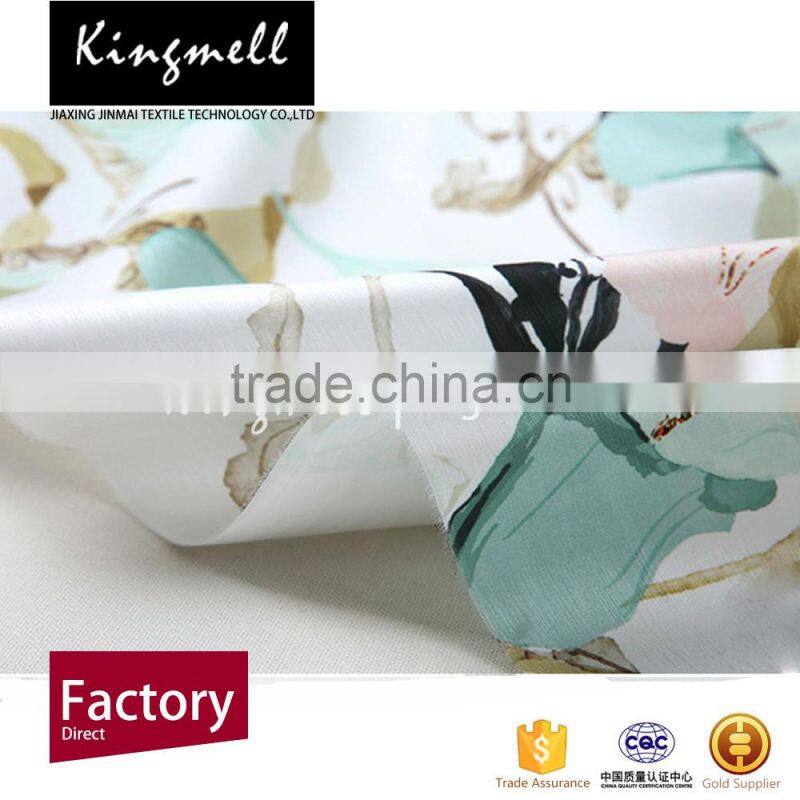 Cheap digital fabric printed silk satin tencel silk fabric