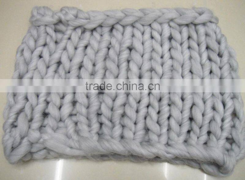 Fashion winter hot designer handmade crochet knitted acrylic loop infinite collar scarf