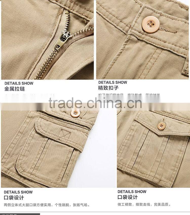 2016 custom mens cargo pants with side pocket
