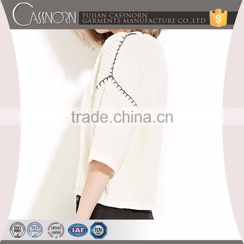 100% cotton fashion waffle-knit hoodie sweater