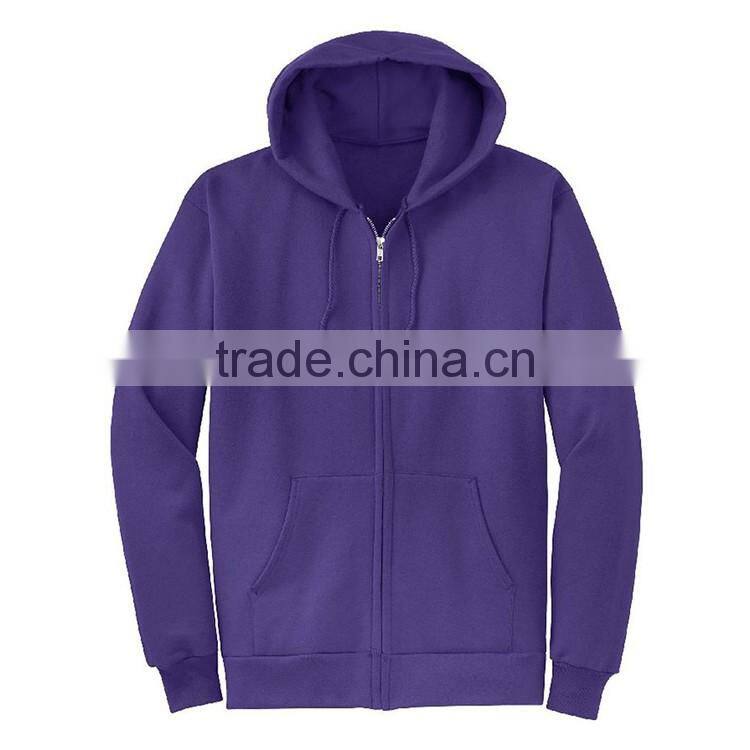 China Factory Wholesale Cheap Price Plain Zip Up Unbranded Custom Print Hoodie