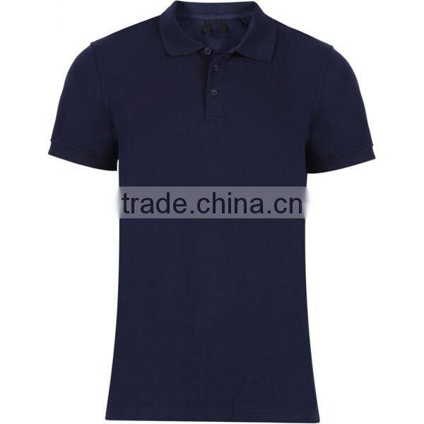 new design men's white collar solid color polo t shirt
