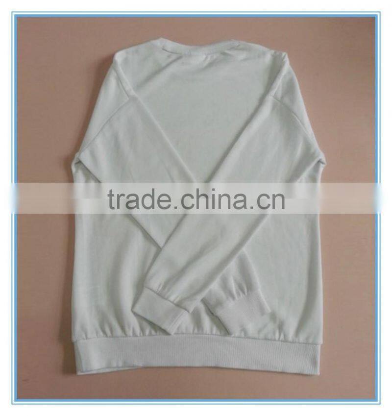 Knitted pullover sweatshirt hoodies, custom hoodies/sweatshirt, plain round neck t-shirt