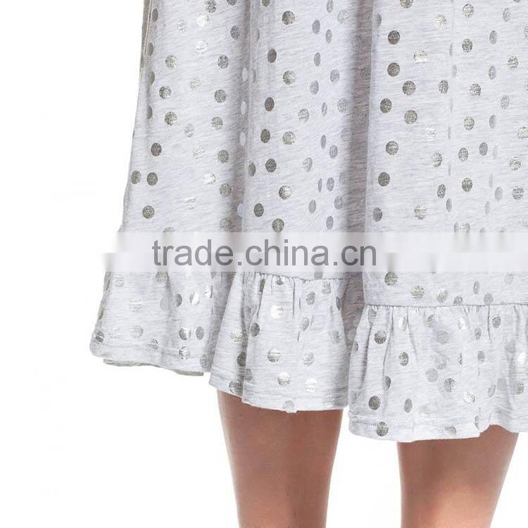 Wear Maternity Clothes Polka Dot Dress With Simple Ruffle Design And Breathable And Soft