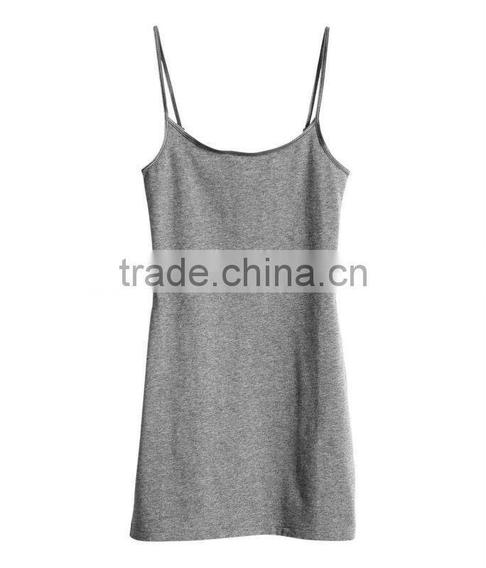 Ladies Long Knit Tank Top