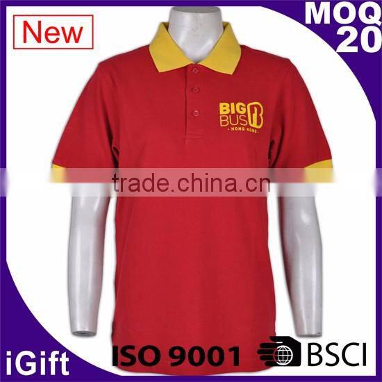 BSCI China factory sports wear mens clothing polo classic
