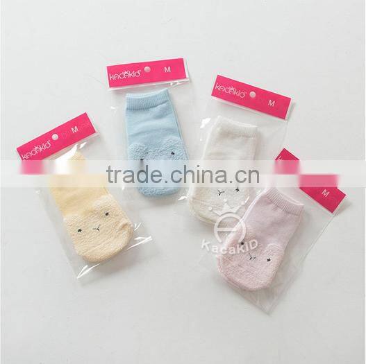 cute baby cotton socks, silicone print baby socks