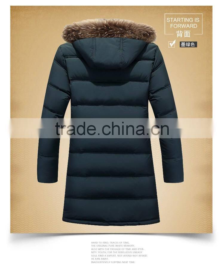 Man business style winter coat Stand-up collar men coats down coat for winter hiking jacket