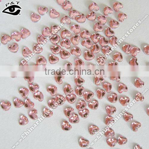 Bowknot shaped flat back Acrylic rhinestone beads for nail art decoration