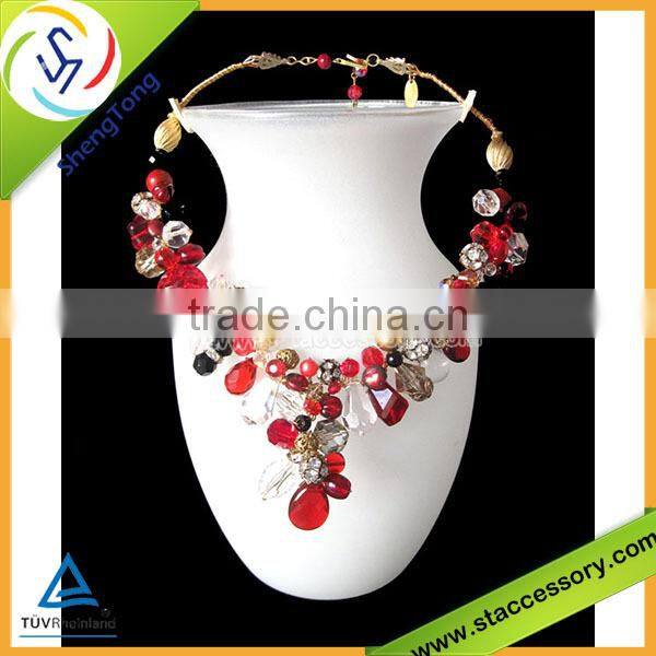 2015 Hot selling wholesale metal button earring rhinestone