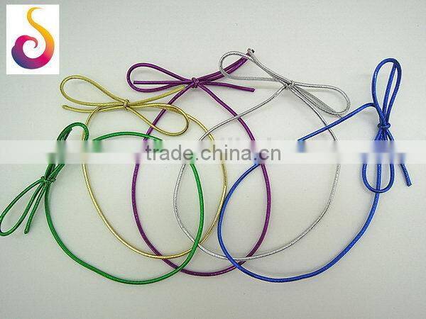 Customized new coming elastic loop bow tie for gift wrapping