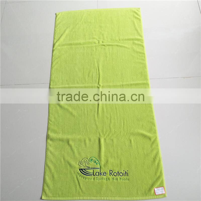 Custom Design Plain Dyed Cotton Terry Hooded Bath Towel Surf Poncho