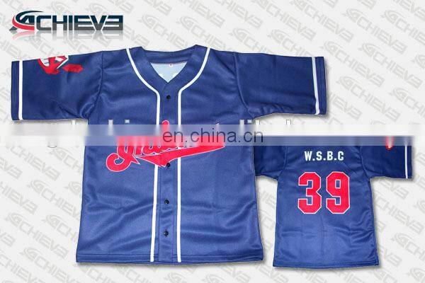 Custom sublimation baseball/softball uniforms blank baseball jersey