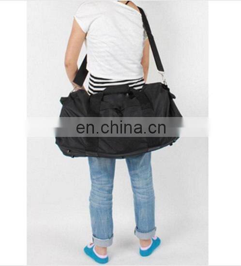 2015 whoesale nw design stylish durable cheap black gym duffel bag