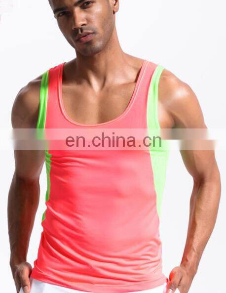 Hot Sale Athletic Men Running Tops Running Singlet Tank Tops