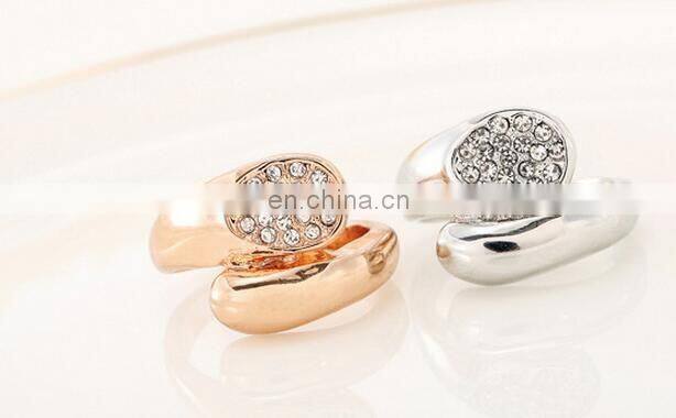 2017 New Arrival Luxury Wedding Rings Jewelry Geometry Shape CZ Ring Feminino Bijoux