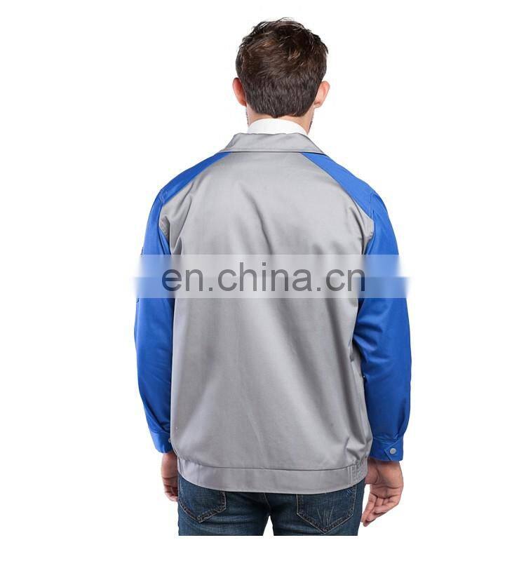 Customized Spring/Autumn Cotton Lapel Work Clothing Labor Uniform with Full Sleeve for Man