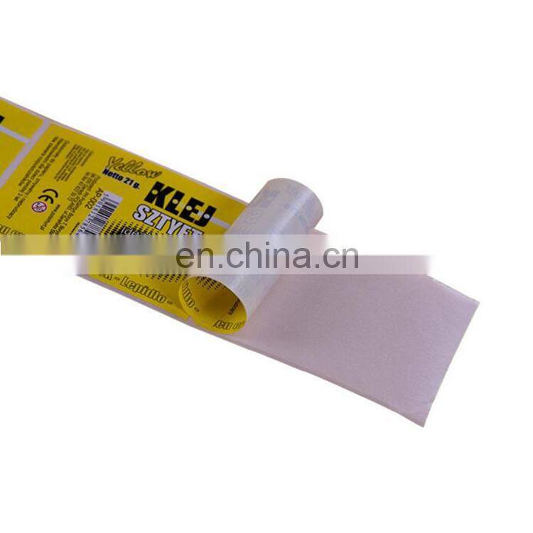Colorful self-adhesive paper sticker roll label /customized packaging sticker