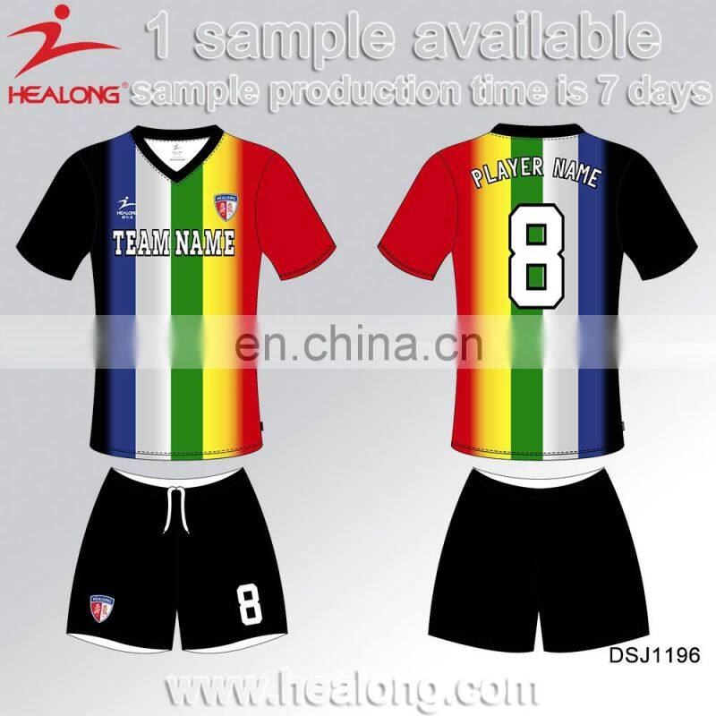 Healong Bulk Soccer Jersey Soccer Triads Football Shirt Cheap Soccer Uniform For Teams
