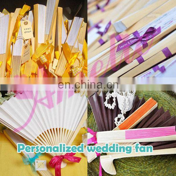 Amelie Customized Silk Hand Fan Wedding