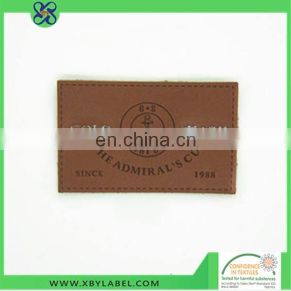 Emboss jeans leather badges