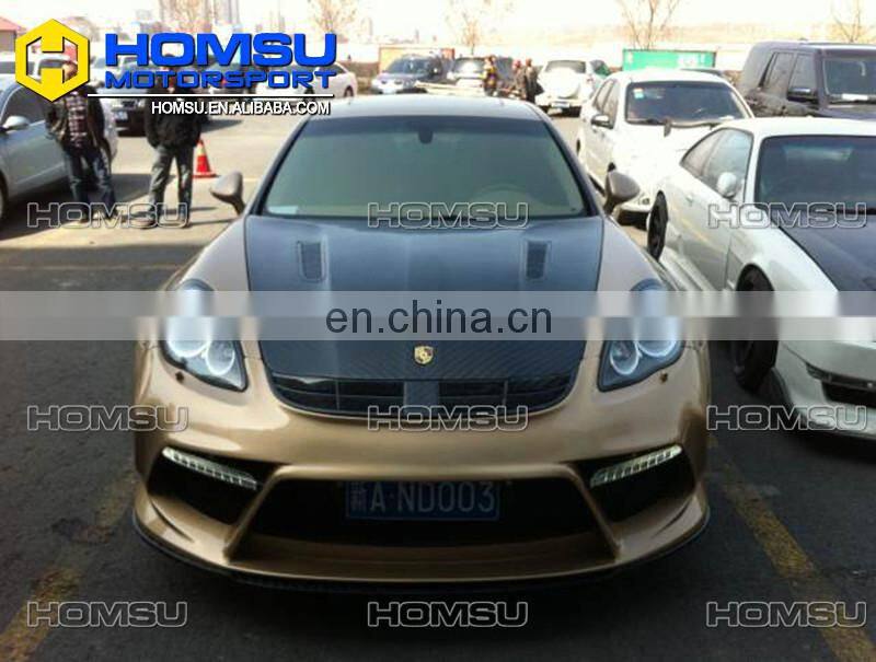 High quality top style auto parts fiber glass carbon wide car body kit for porsch-e panamera 970
