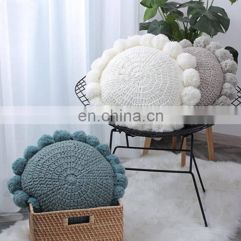 i@home Nordic style chair seat sun flower shaped throw sofa cushion pillow